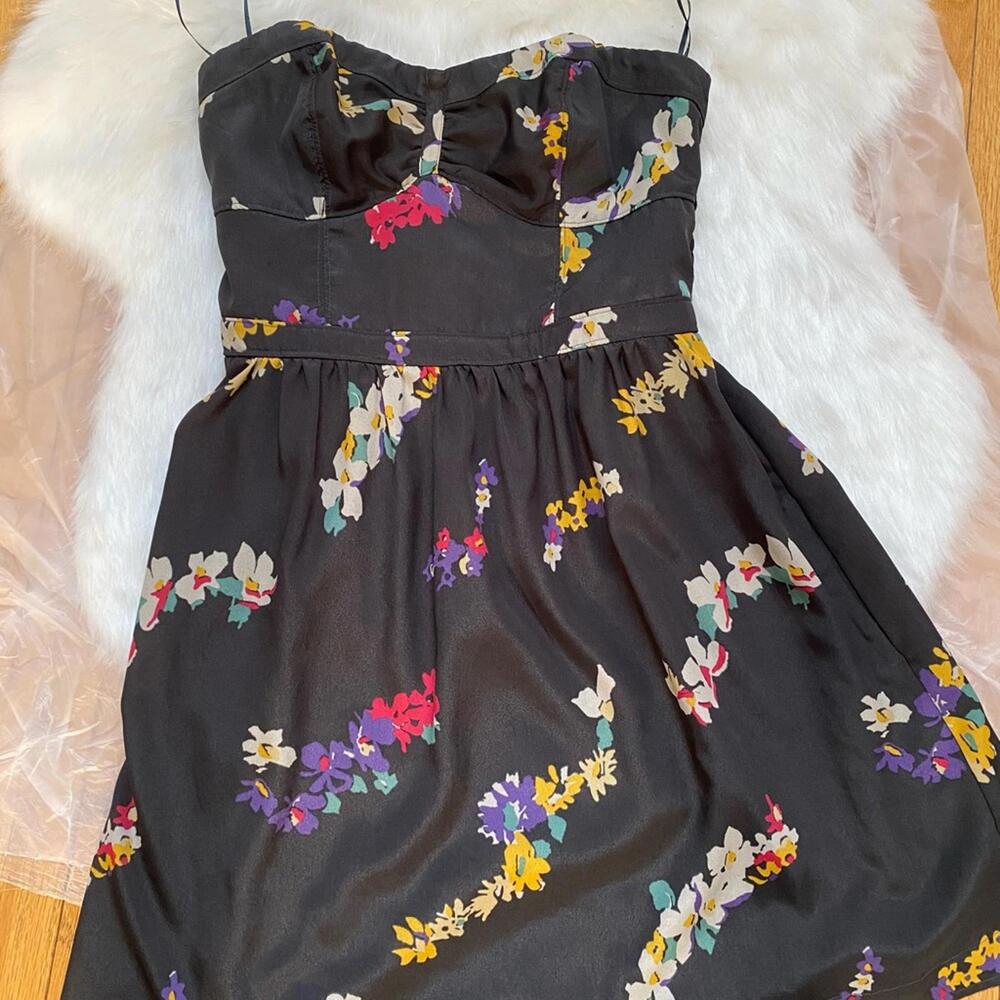 American Eagle Strapless Floral Dress Size 4